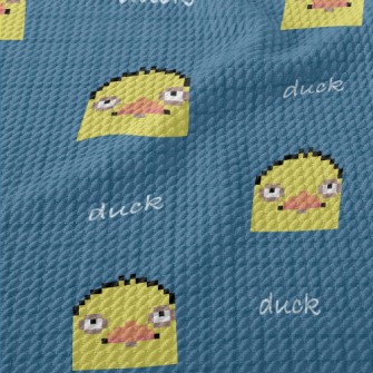 Pixel Style World-weary Bird Birdseye Piqué