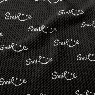 Pixel Style Smile English Birdseye Piqué