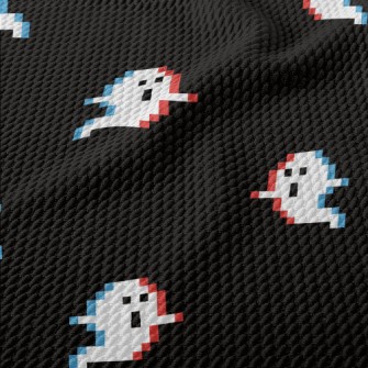 Pixel Style Ghost Birdseye Piqué