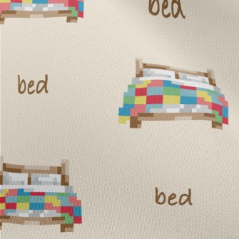 Pixel Style Colorful Bed Chiffon