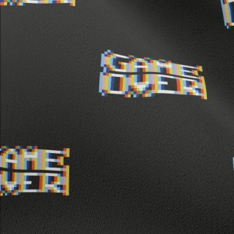 Pixel Style Game Over English Chiffon