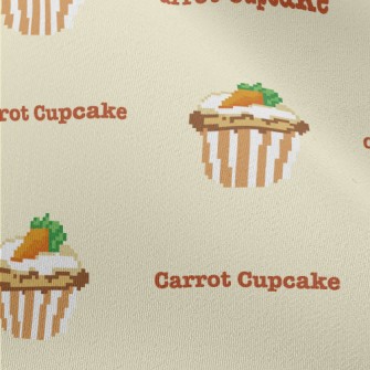 Pixel Style Carrot Cupcake Chiffon