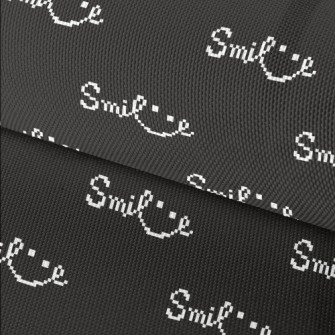 Pixel Style Smile English Waterproof Oxford
