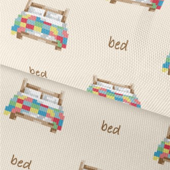 Pixel Style Colorful Bed Waterproof Oxford