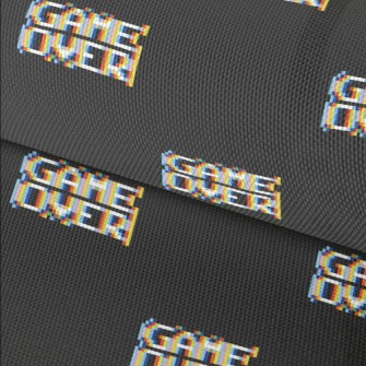 Pixel Style Game Over English Waterproof Oxford