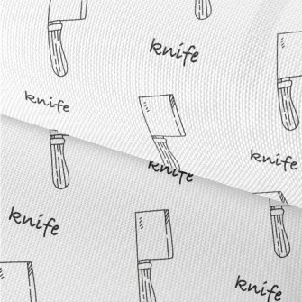 Kitchen Knife With Simple Line Waterproof Oxford