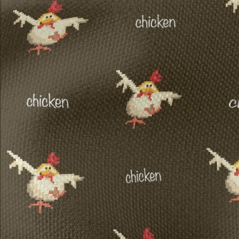 Pixel Dancing Cock Waterproof Canvas