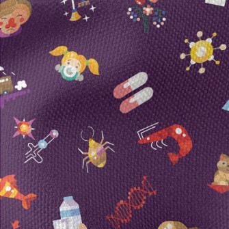 Allergy And Allergens Pattern Waterproof Canvas