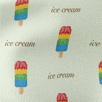 Pixel Style Colorful Popsicles Waterproof Canvas