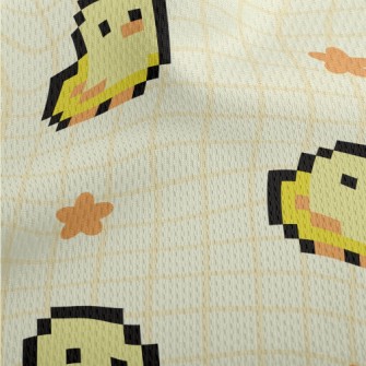 Pixel Cute Chicken Athletic Mesh Flat Back