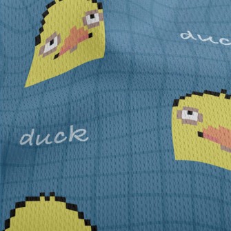 Pixel Style World-weary Bird Athletic Mesh Flat Back