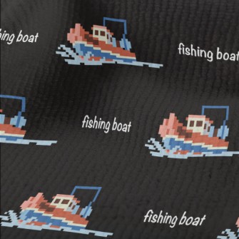 Pixel Style Fishing Boat Terry