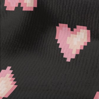 Pixel Style Pink Love Heart Terry