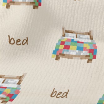 Pixel Style Colorful Bed Terry