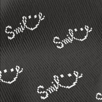 Pixel Style Smile English Standard Corduroy