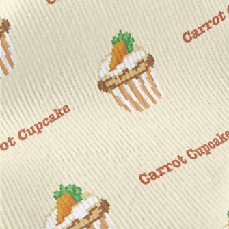 Pixel Style Carrot Cupcake Standard Corduroy