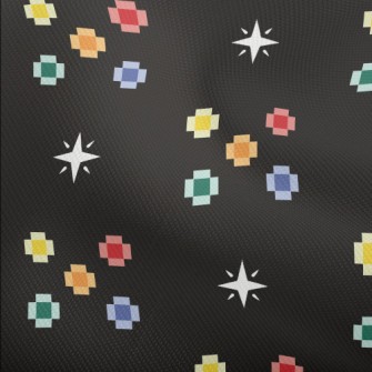 Pixel Style Colorful Flowers Dobby