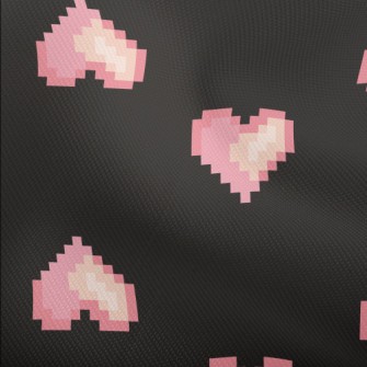 Pixel Style Pink Love Heart Dobby