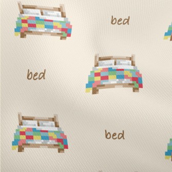 Pixel Style Colorful Bed Dobby