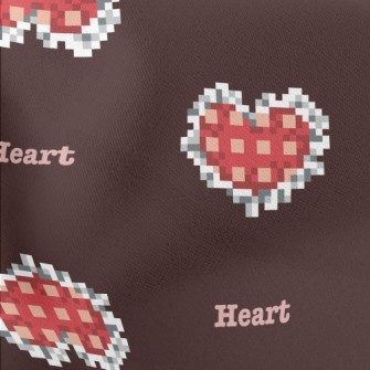 Pixel Style Love Gem Stretch Ponte