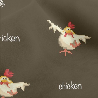 Pixel Dancing Cock Micro Fleece