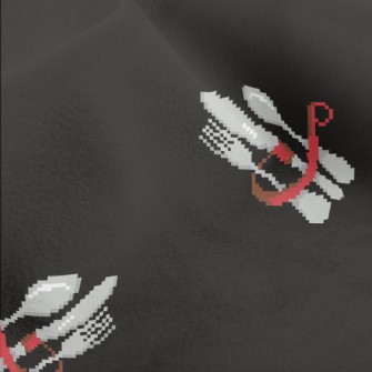 Pixel Style Tableware Micro Fleece