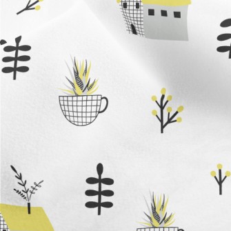 Simple Style House Teacup Micro Fleece