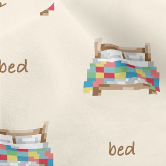 Pixel Style Colorful Bed Micro Fleece