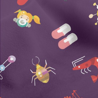 Allergy And Allergens Pattern Micro Fleece