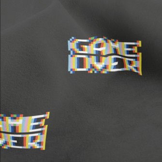 Pixel Style Game Over English Micro Fleece