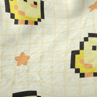 Pixel Cute Chicken Minky