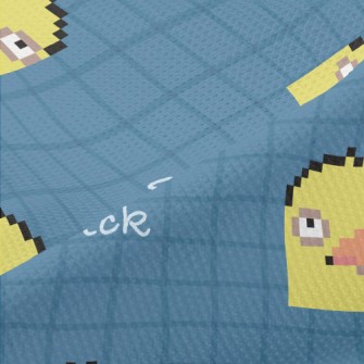Pixel Style World-weary Bird Piqué