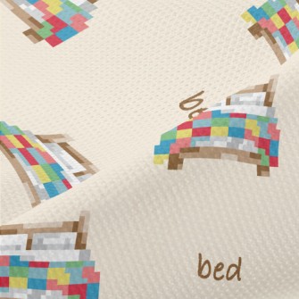 Pixel Style Colorful Bed Piqué