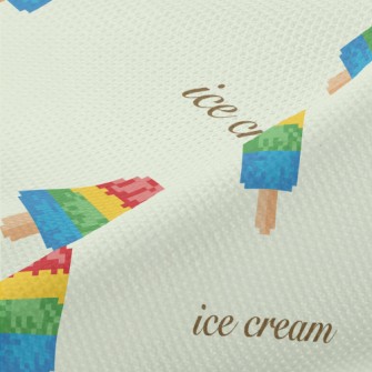Pixel Style Colorful Popsicles Piqué