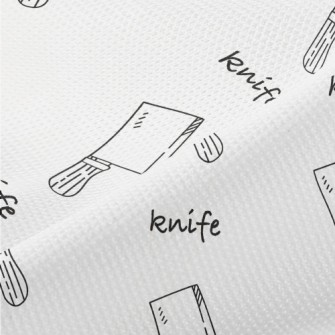 Kitchen Knife With Simple Line Piqué