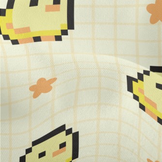 Pixel Cute Chicken Lightweight Performance Linen
