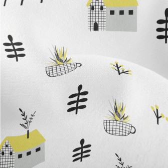 Simple Style House Teacup Lightweight Performance Linen