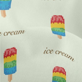 Pixel Style Colorful Popsicles Lightweight Performance Linen