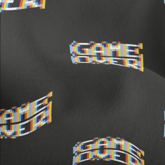 Pixel Style Game Over English Lightweight Performance Linen