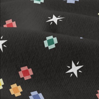 Pixel Style Colorful Flowers Modern Jersey