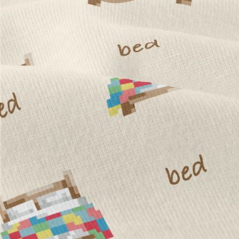 Pixel Style Colorful Bed Modern Jersey