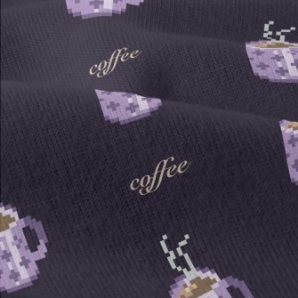 Pixel Style Purple Coffee Cup Modern Jersey