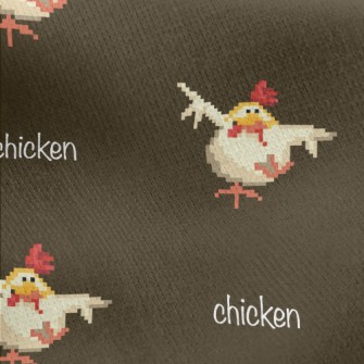 Pixel Dancing Cock Jersey Backed Fleece
