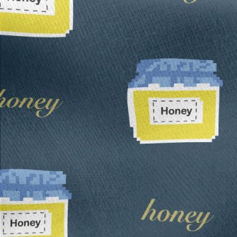 Sweet Honey In Pixel Style Jersey Backed Fleece