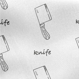 Kitchen Knife With Simple Line Jersey Backed Fleece