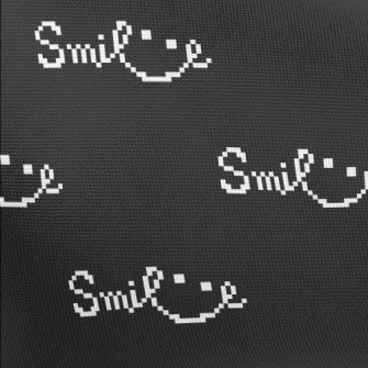 Pixel Style Smile English Pongee