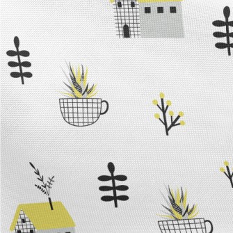 Simple Style House Teacup Pongee