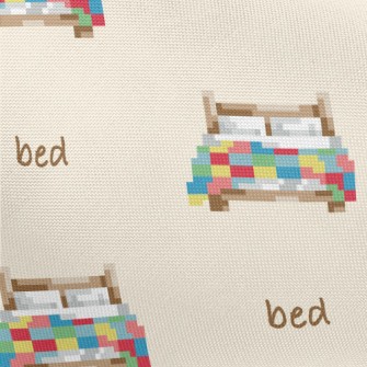 Pixel Style Colorful Bed Pongee
