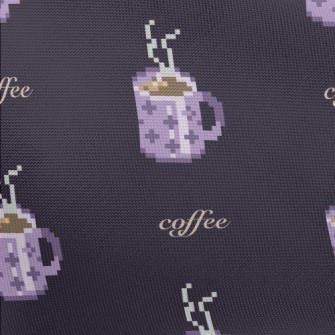 Pixel Style Purple Coffee Cup Pongee