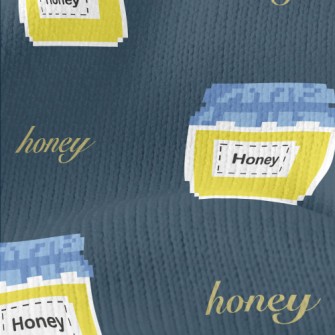 Sweet Honey In Pixel Style Stretch Jersey